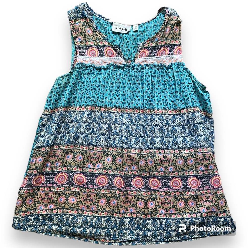 Kidpik Boho sleeveless top size XL 14